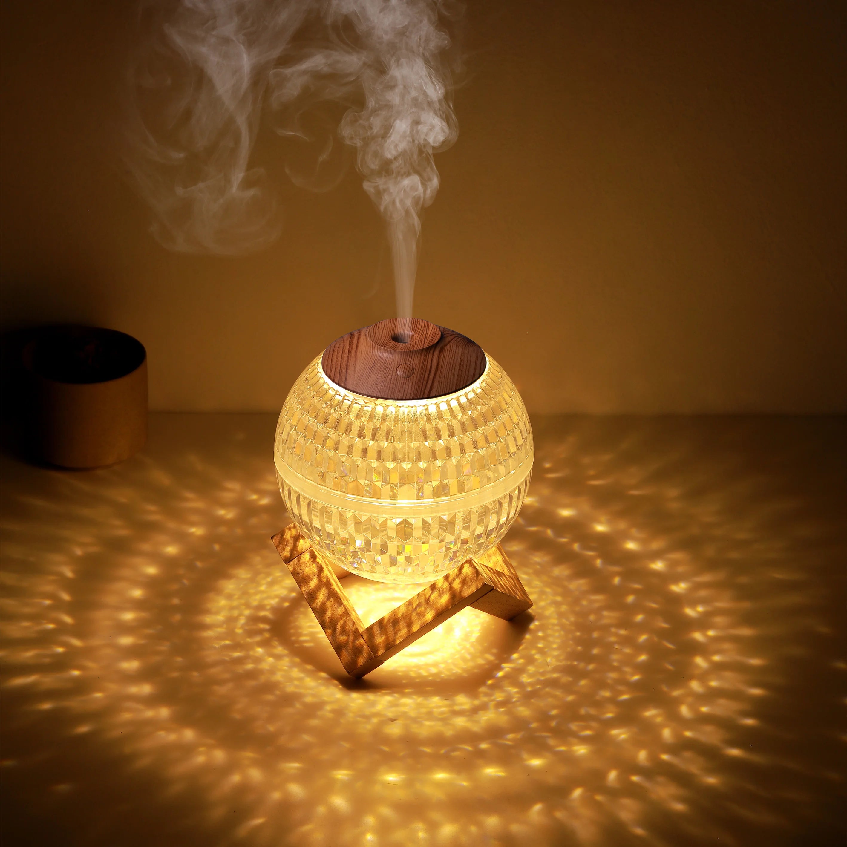 Humidificador de Bola de Cristal con Luz Nocturna