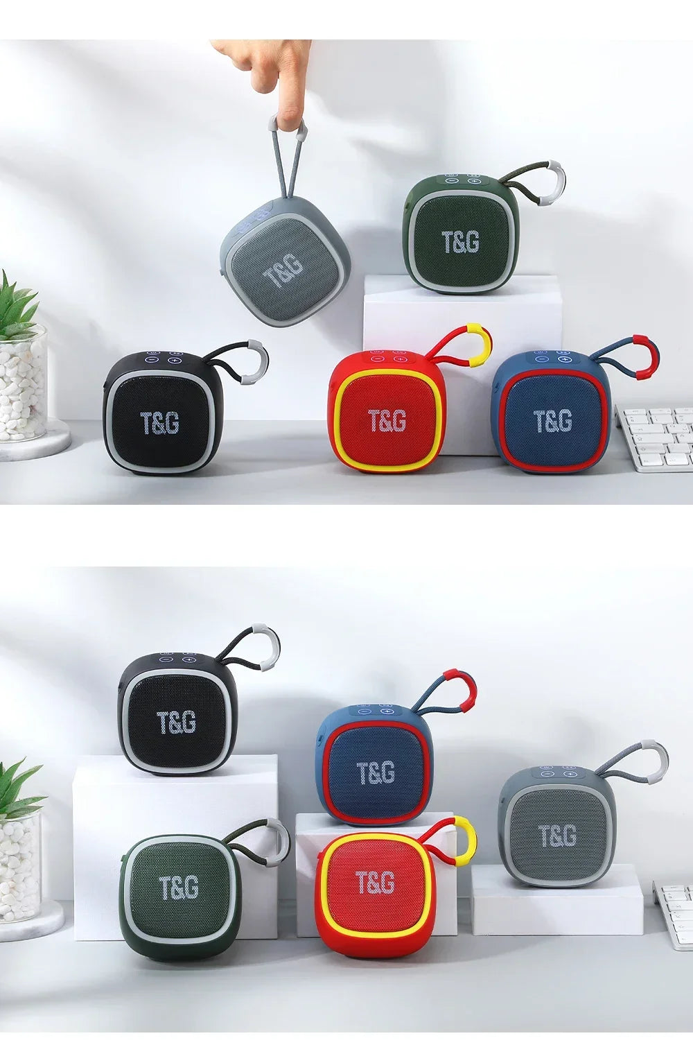 TG659 Mini altavoz inalámbrico potente Bluetooth TWS Bluetooth 5,3 caja de sonido altavoz HIFI soporte tarjeta TF Radio