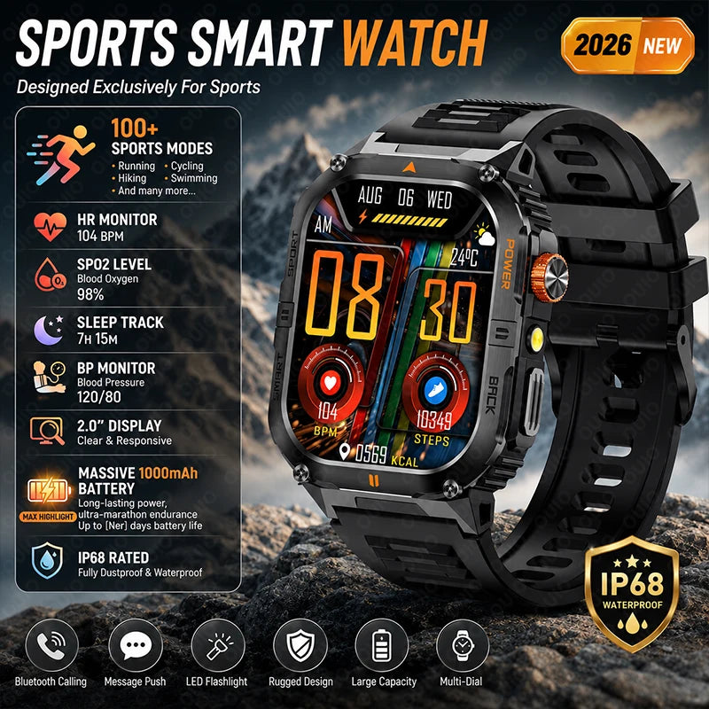 Reloj Inteligente Deportivo IP68 100+ Modos
