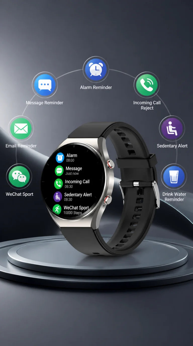 GEJIAN Reloj Inteligente ECG HRV IP67