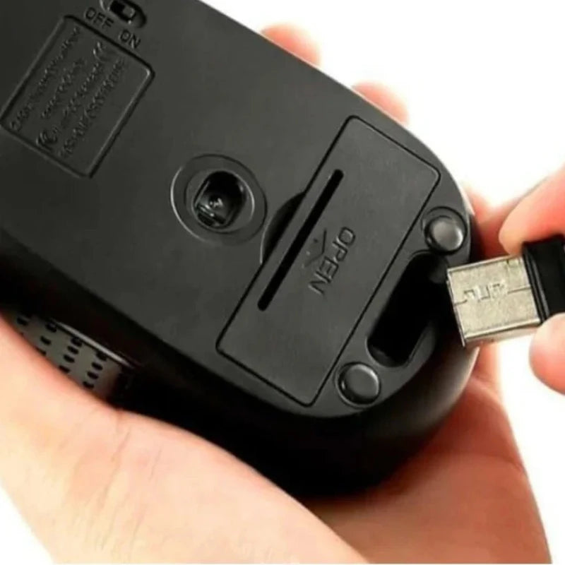 Ratón inalámbrico de 2,4 Ghz para ordenador, ratón para juegos de PC con receptor USB, accesorios para ordenador portátil
