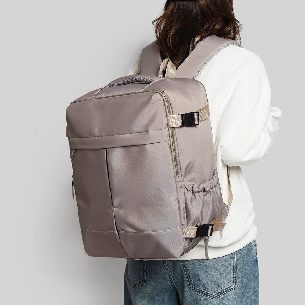 2 Piezas 180 °     Conjunto de Mochila y Bolso Tote de Apertura Total, Equipaje de Mano de Gran Capacidad Aprobado por Aerolíneas para Viajes y Uso Diario