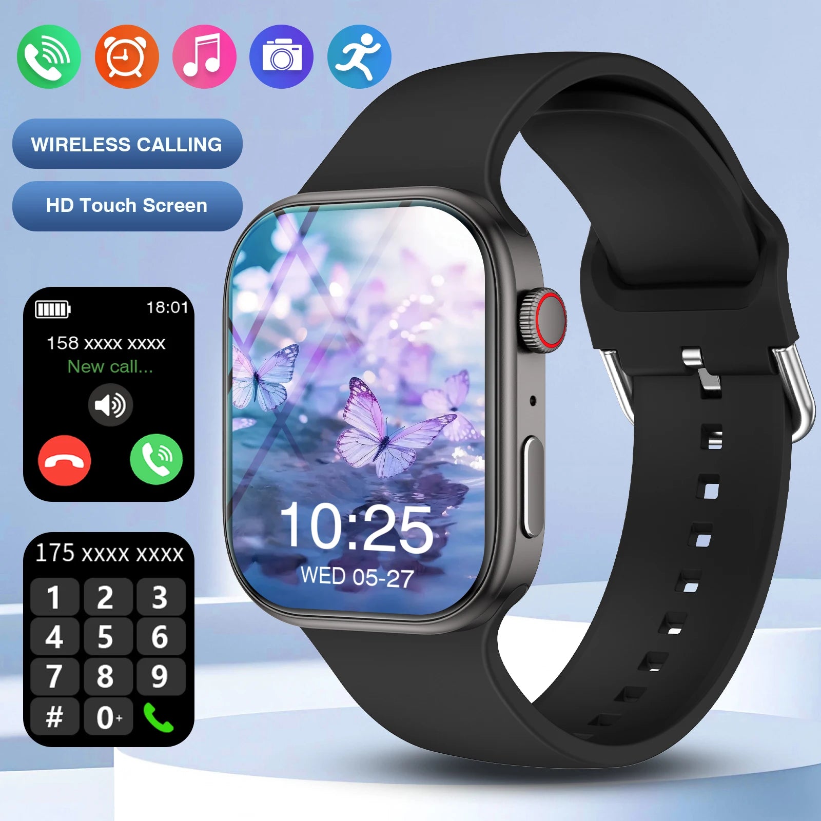 Reloj Inteligente P98 con Llamadas, Modos Deportivos y Recordatorios de Apps