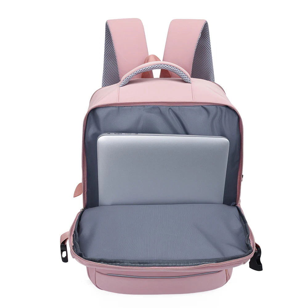 Mochila 180° Apertura Total Gran Capacidad para Viajes, Negocios y Laptop