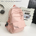 Mochila de Nailon de Gran Capacidad con Bolsillo Oculto, Mochila Escolar Resistente, Bolso Casual para Uso Diario y Viajes