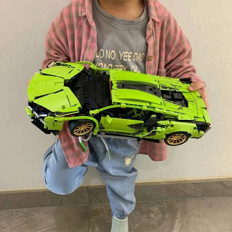 Coche de carreras de alta tecnología Lambor Sian FKP 37, bloques de construcción compatibles con juego de ladrillos técnicos 42115, juguetes, regalos de cumpleaños para niños