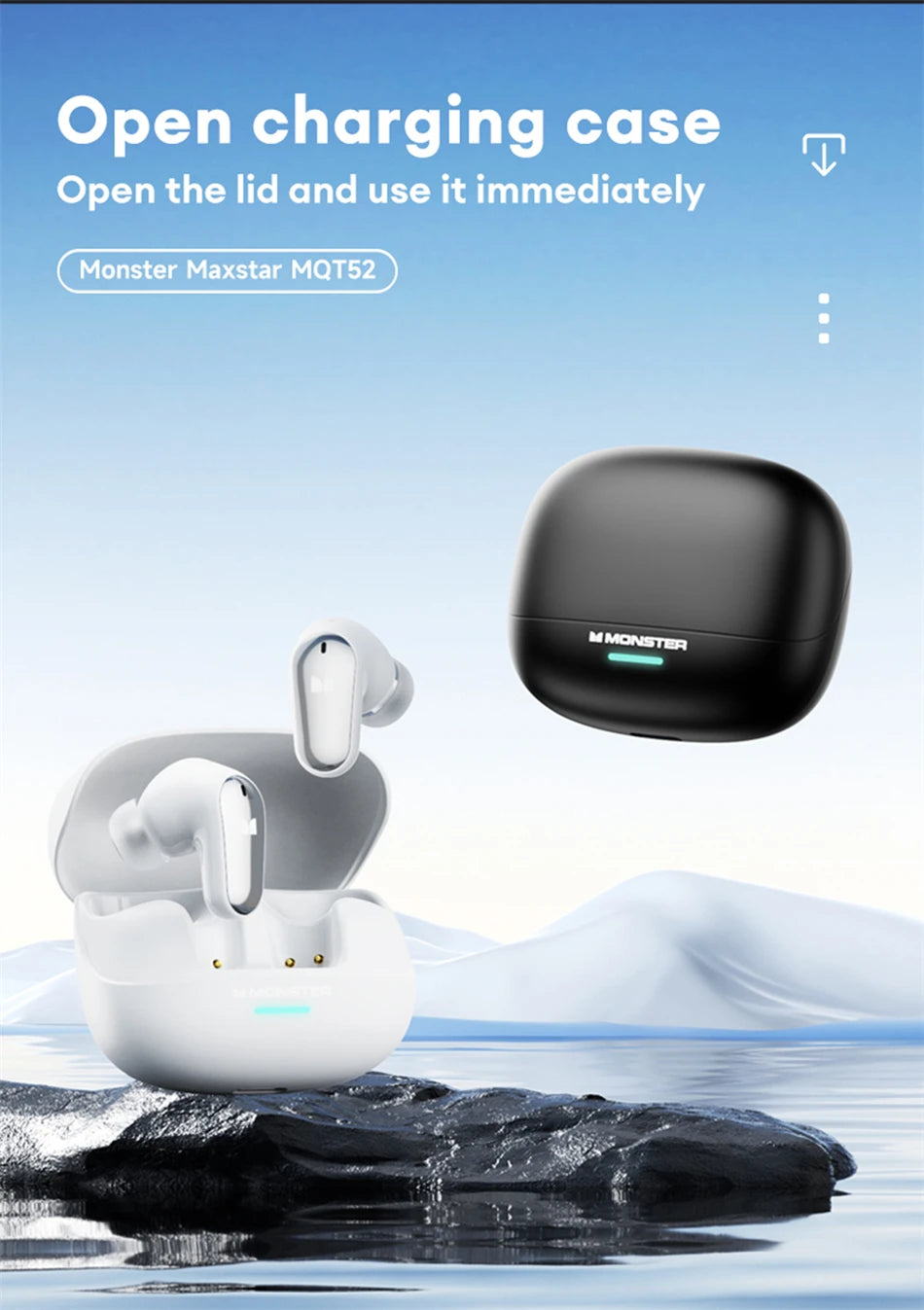 Auriculares Bluetooth Monster MQT52 TWS con Micrófono