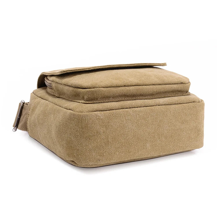 Bolso Cruzado de Lona Retro para Hombre - Casual para el Día a Día