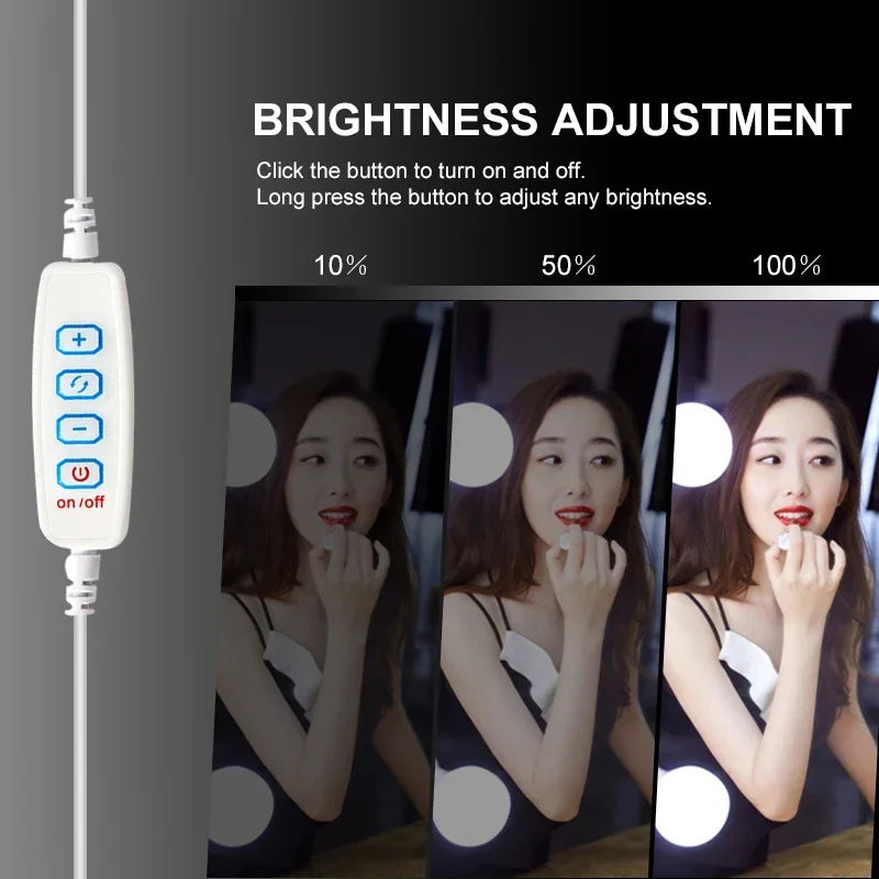 Luces LED para Espejo de Maquillaje Hollywood USB