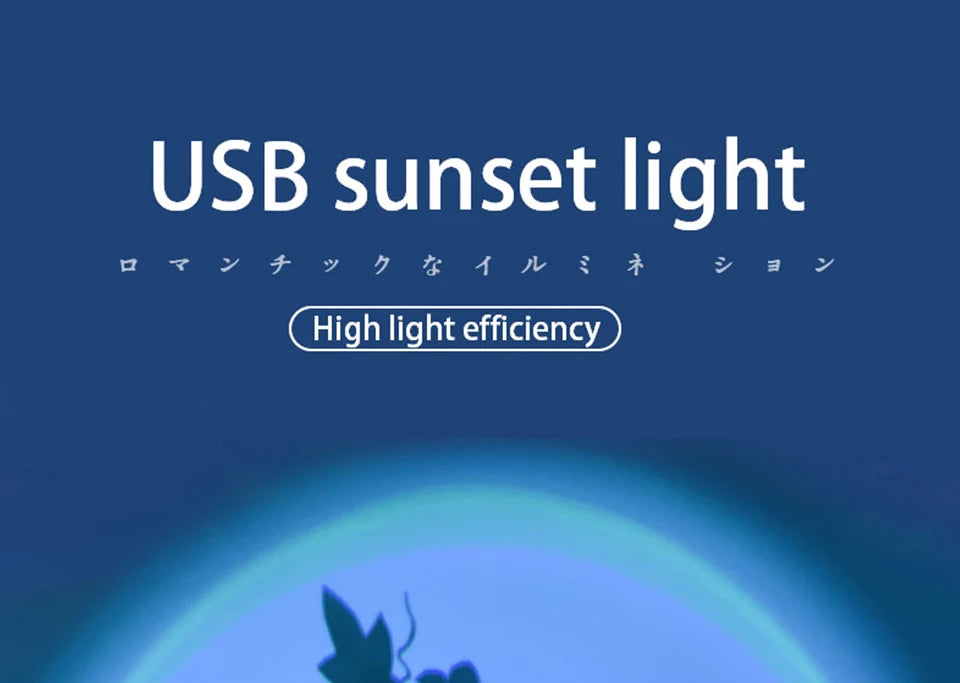 Lámpara LED de Atardecer Proyector de Luz Nocturna