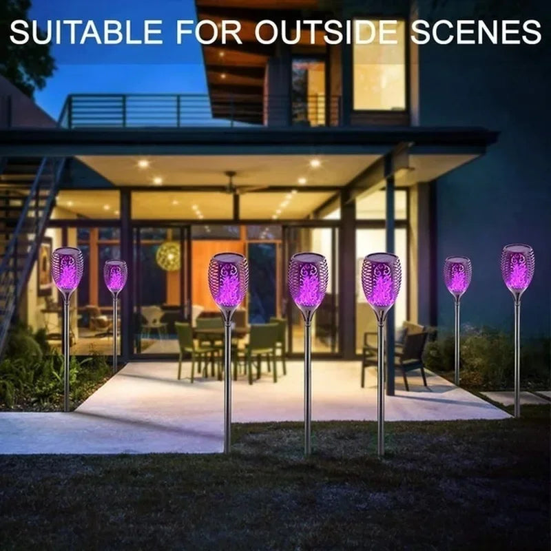 Luces de Antorcha Solar de Llama para Jardín