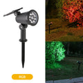 Foco Solar 9 LED Impermeable para Jardín con Brillo Ajustable y Luz RGB