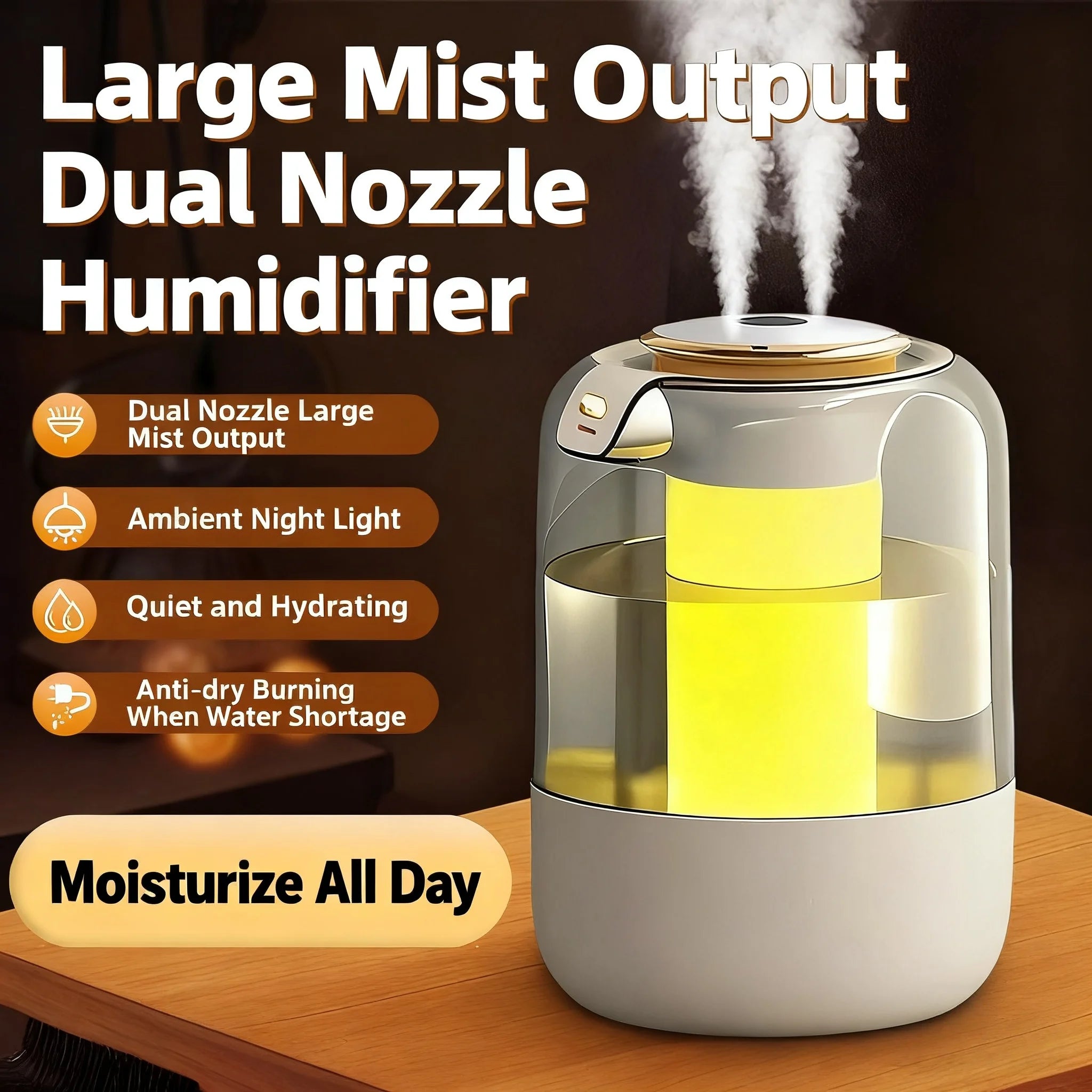Humidificador de Doble Pulverización con Sensor