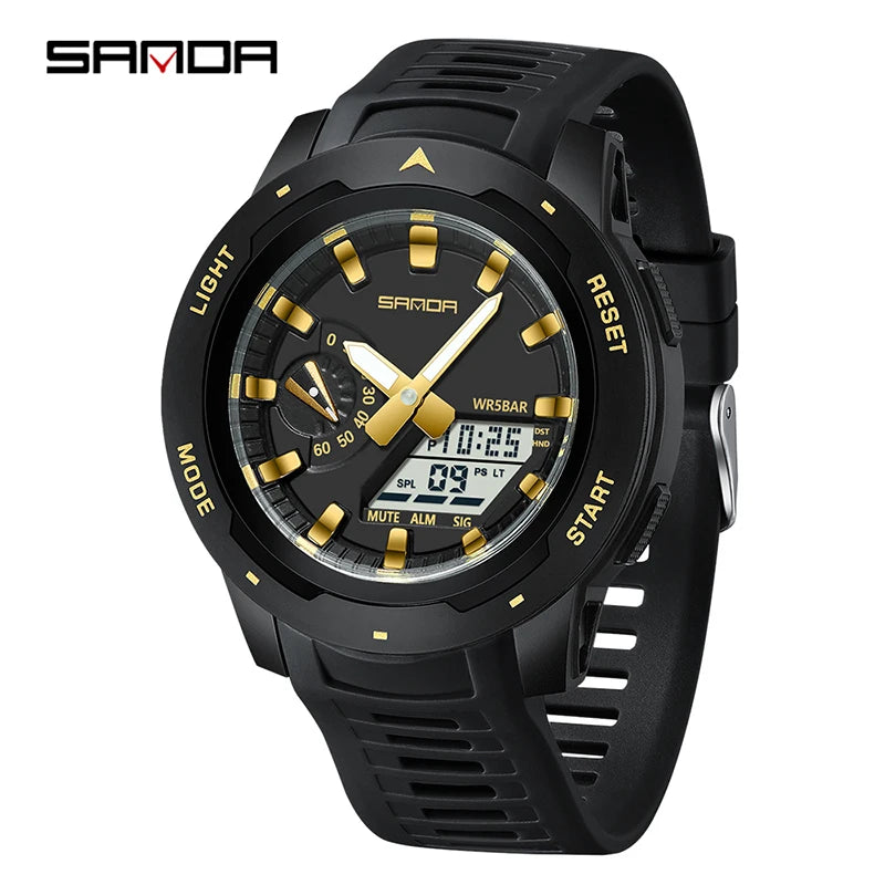 Reloj Deportivo SANDA LED Doble Pantalla para Hombre