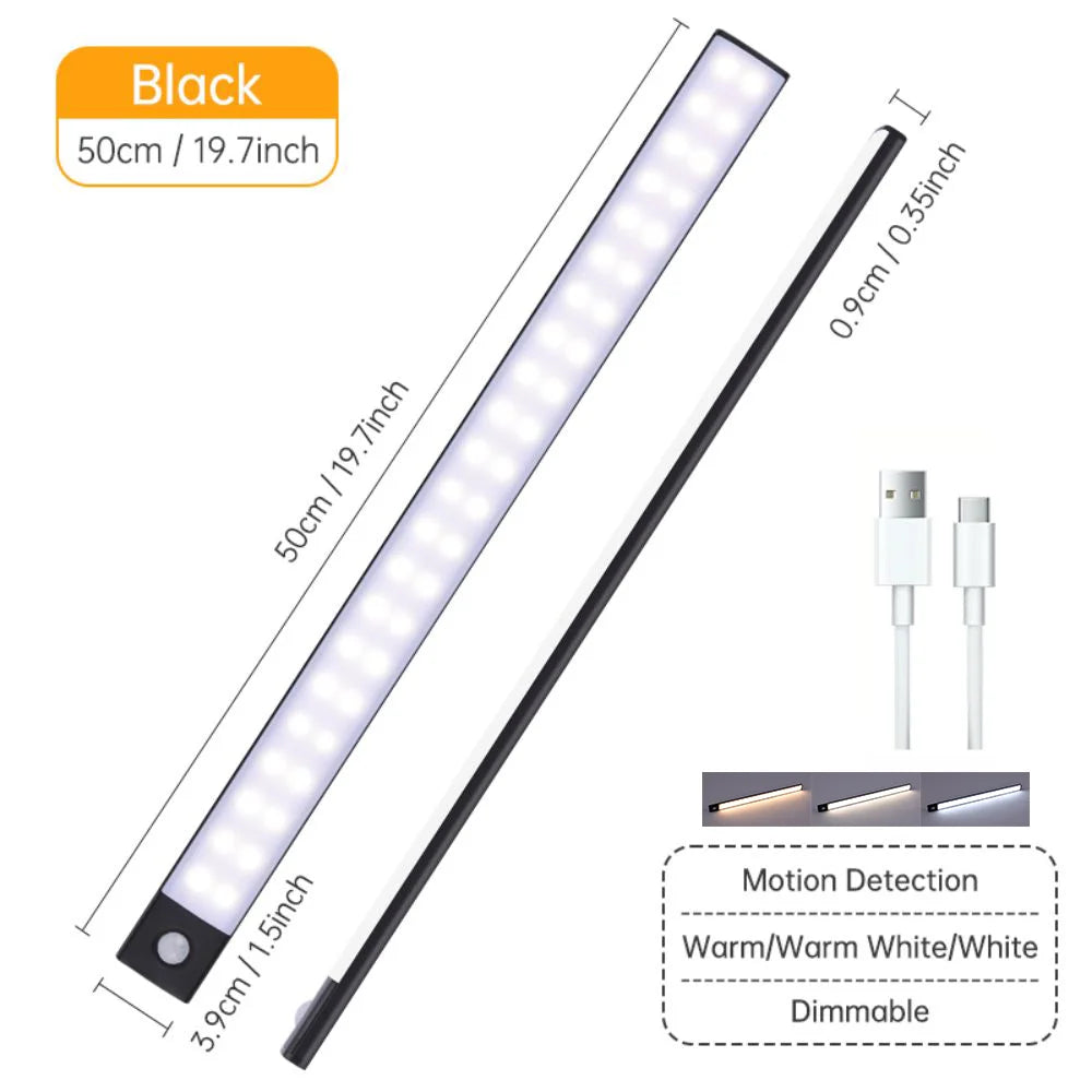 Luz LED para Gabinete con Sensor de Movimiento 3 Colores