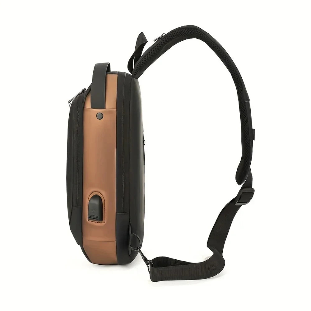 Bolso antirrobo con bloqueo de contraseña para hombre, bolso de pecho, mochila pequeña deportiva informal, bolso de hombro individual para motocicleta, bolso de hombro moderno