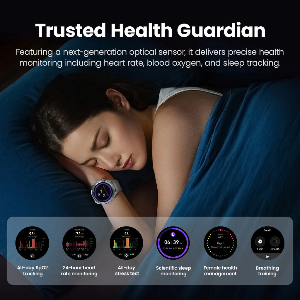 Reloj Inteligente Solar Neo con Pantalla HD, Control de Salud 24H y Llamadas