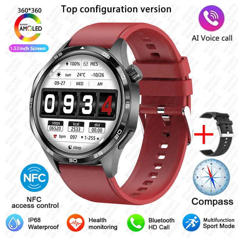 Reloj Inteligente 5 Pro con AMOLED, GPS, NFC, Brújula y Llamadas Bluetooth