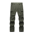 Pantalones convertibles de senderismo tipo cargo para hombre, impermeables, de secado rápido, livianos, con cremallera extraíble, perfectos para aventuras al aire libre, pesca y camping, equipo de senderismo versátil para