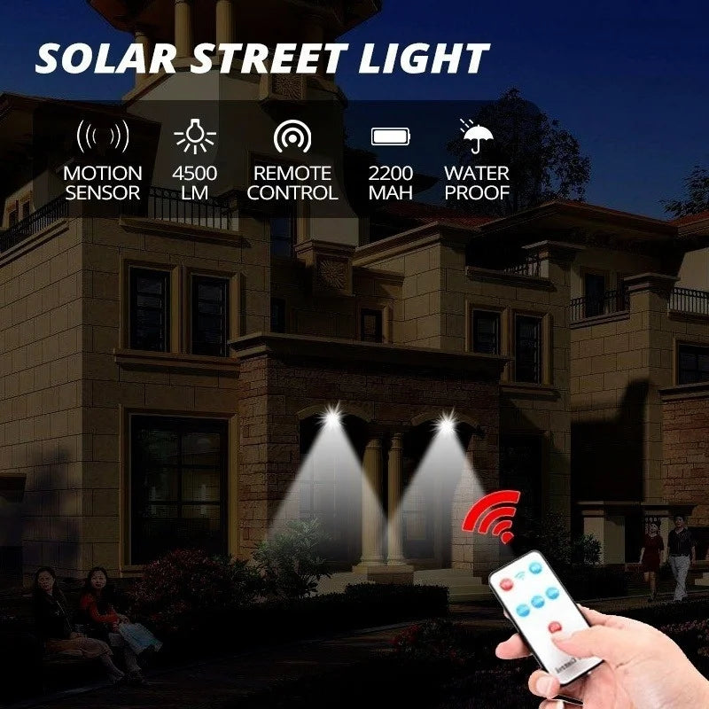 Farolas Solares con Sensor de Movimiento para Jardín