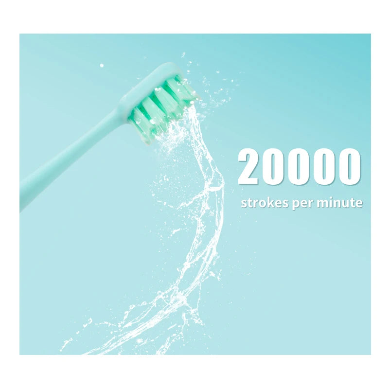 Cepillo de dientes eléctrico sónico para adultos, cerdas suaves, batería portátil, resistencia IPX7, cepillos de dientes eléctricos impermeables para viajes
