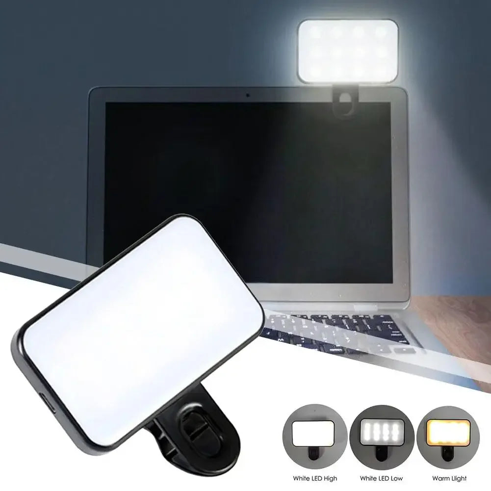 Mini Luz LED para Selfie Portátil con Clip