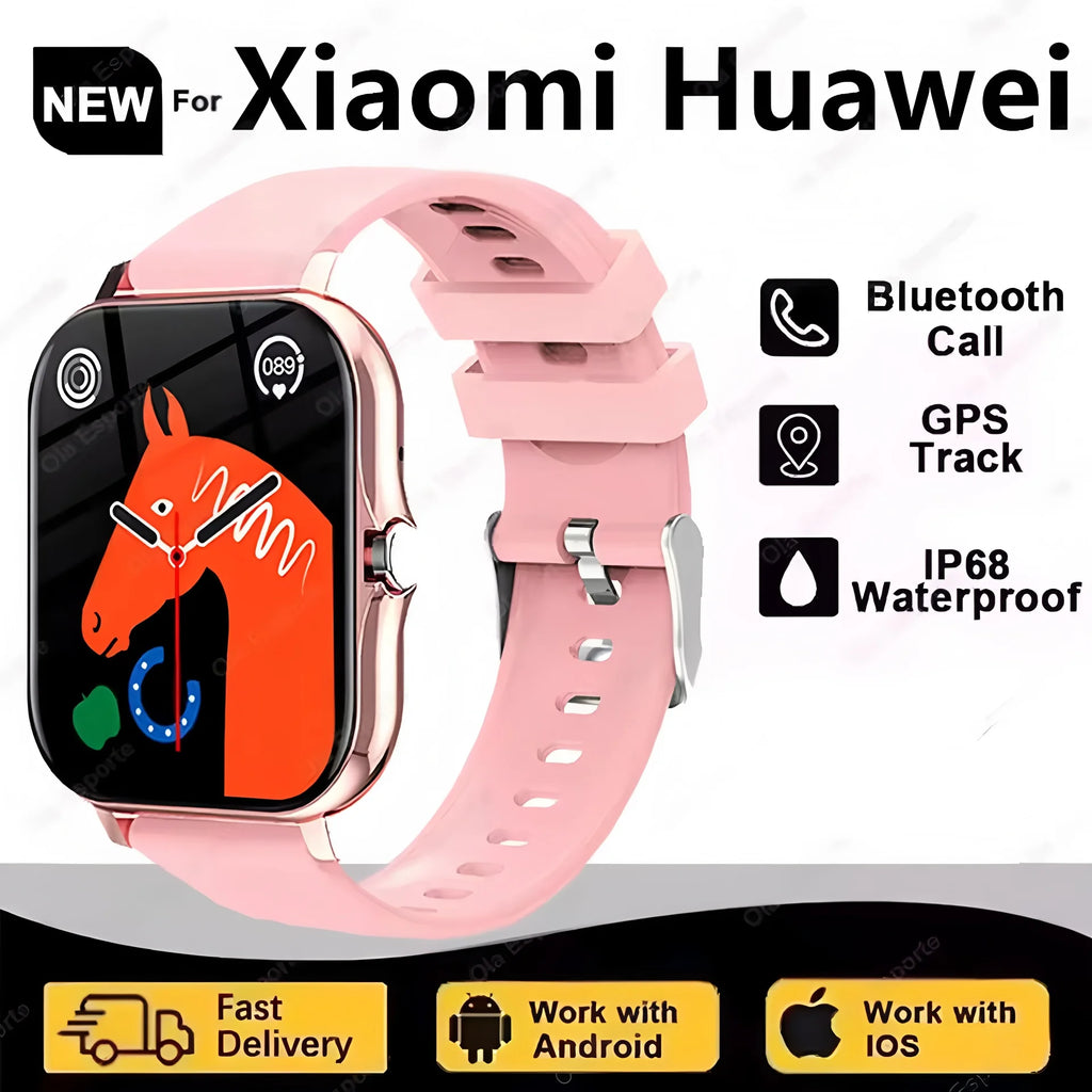 Nuevo SmartWatch hombres mujeres 2,02 Amoled BT llamada GPS Tracker NFC deporte impermeable ritmo cardíaco reloj inteligente rastreador de Fitness