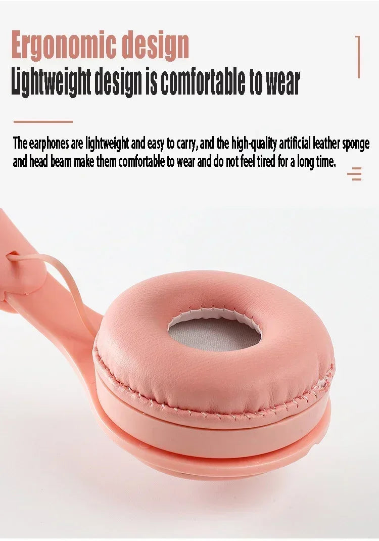 Macarone auriculares inalámbricos Bluetooth con micrófono aislamiento acústico auriculares para juegos auriculares de graves Hifi Blutooth5.3 Hedset