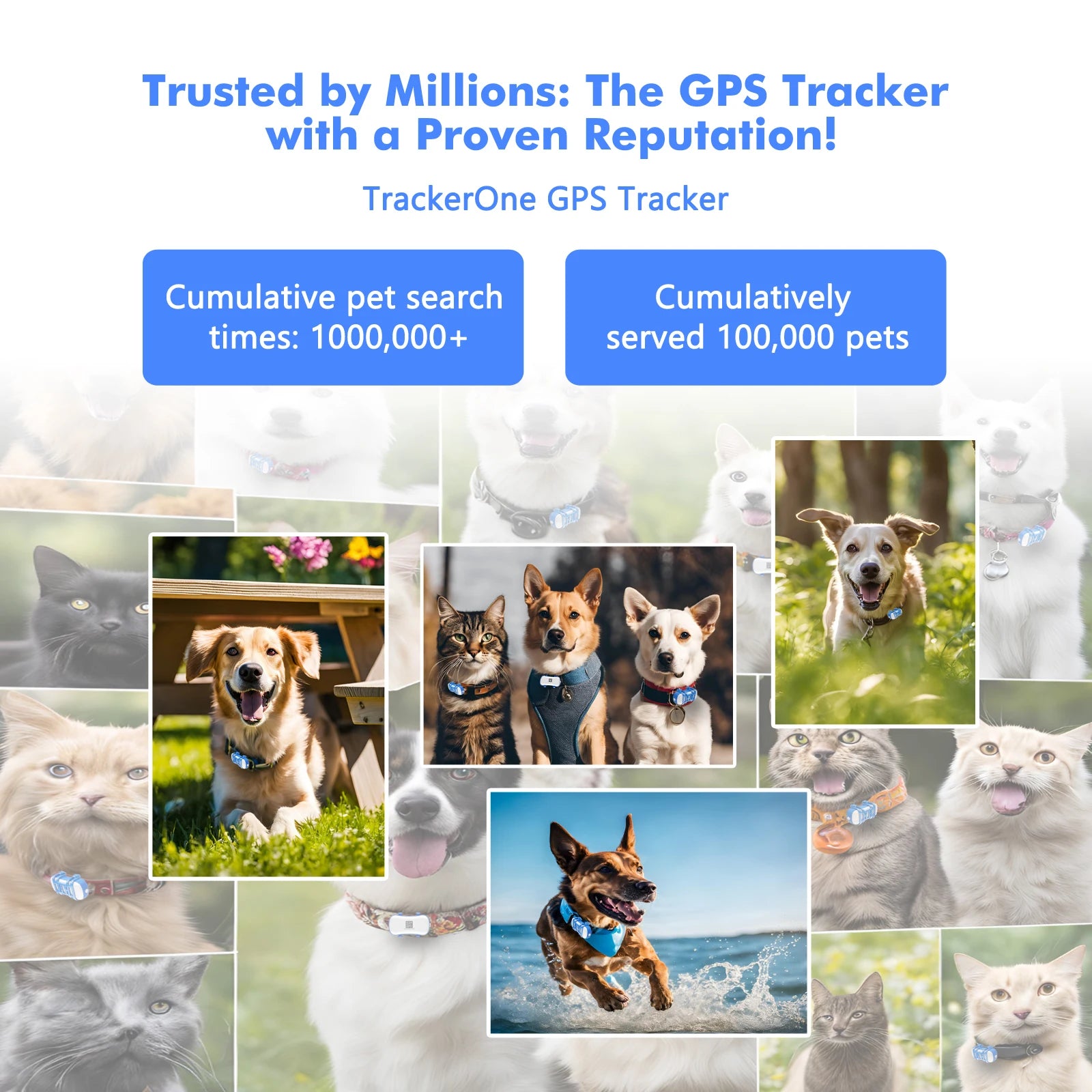 Rastreador GPS para Mascotas (Perros y Gatos) con IoT Integrado, SIM, WiFi, Seguimiento Ilimitado, Código QR, Localizador Antipérdida, Requiere Suscripción