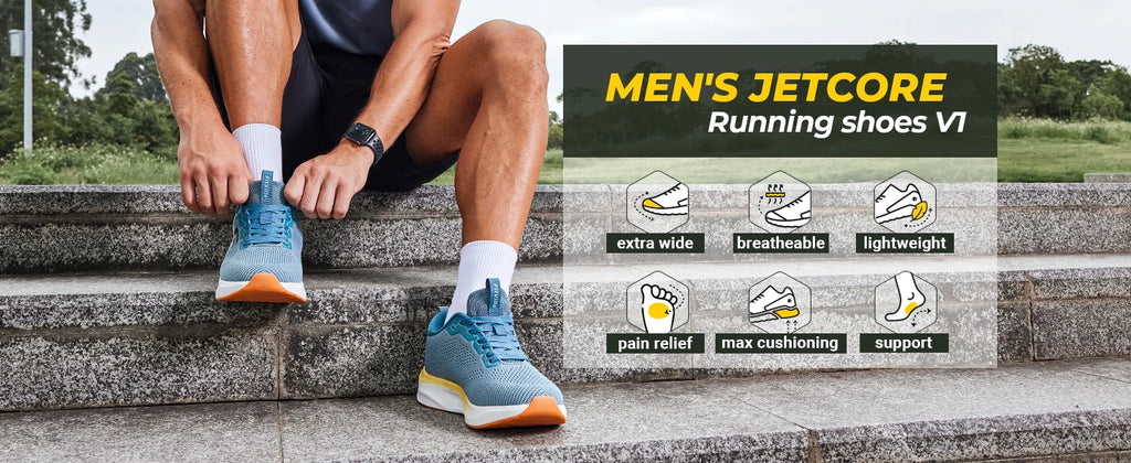 FitVille Zapatillas Deportivas Anchas para Hombre | Transpirables