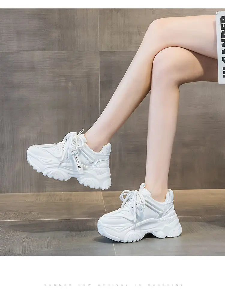 Zapatillas de Plataforma para Mujer - Suela Gruesa, Estilo Casual