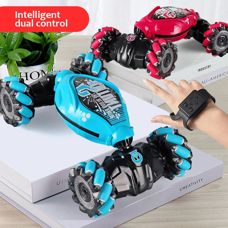 Auto RC Drift 4WD con Luces LED, Música y Spray 360° Control Remoto