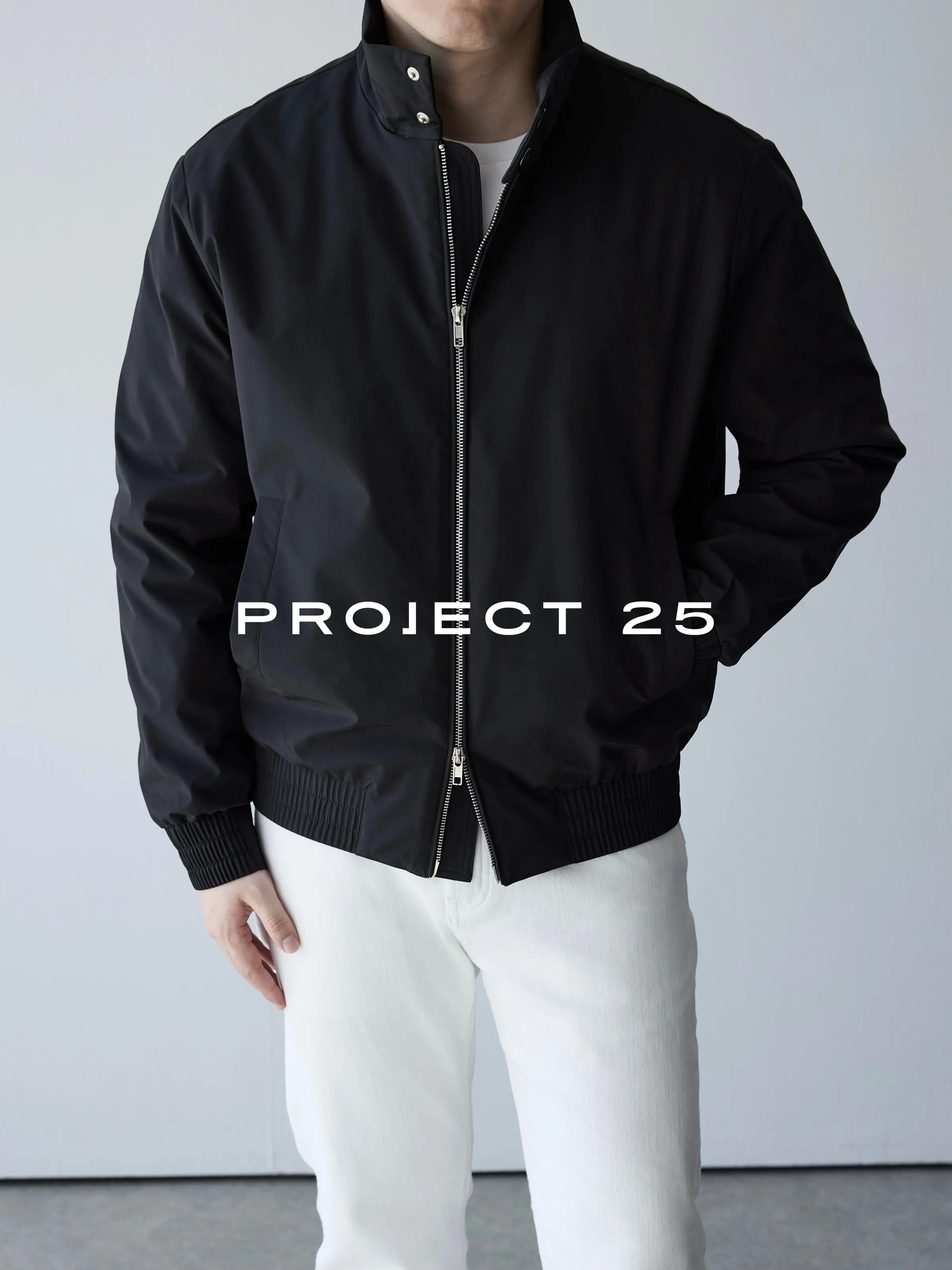Chaqueta Acolchada con Cuello Alto para Hombre | Cortavientos Impermeable