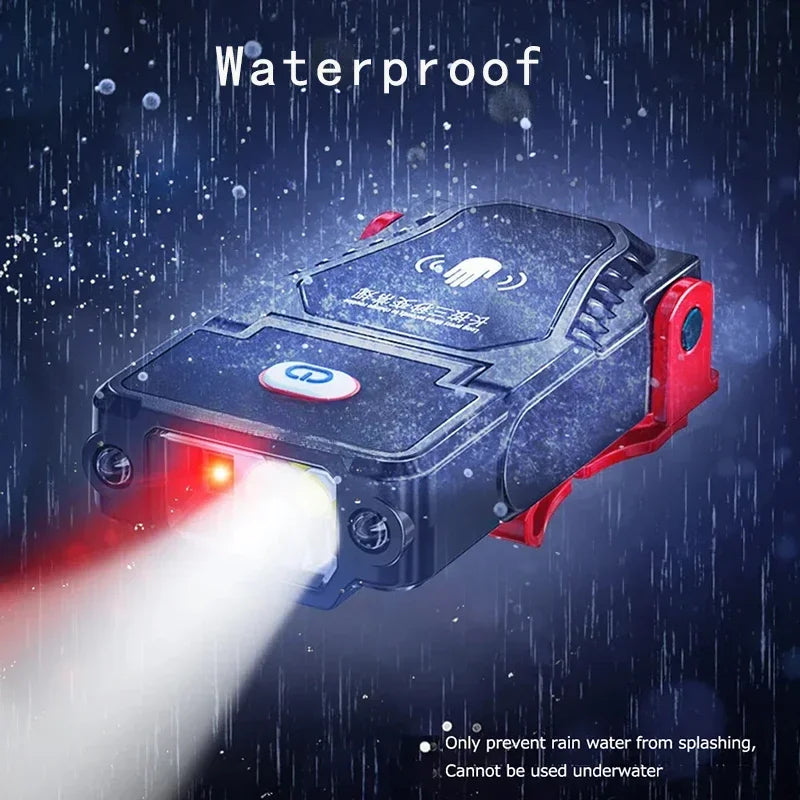 Faro LED Recargable USB con Sensor de Movimiento para Camping