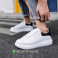 Zapatillas deportivas unisex con plataforma para hombre y mujer, para primavera y otoño, versátiles, a la moda, informales, blancas, de diseñador, con tacón oculto.