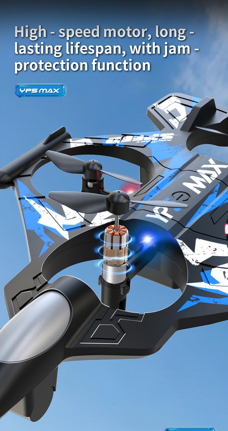 Dron de Acrobacias YP5 MAX con Cámara HD, Plegable, Vuelo Orbital