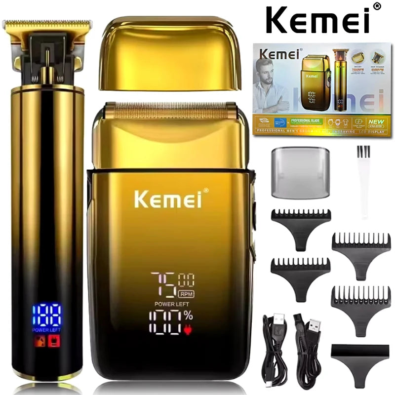 Kemei Recortadora de Pelo 2 en 1 para Hombre