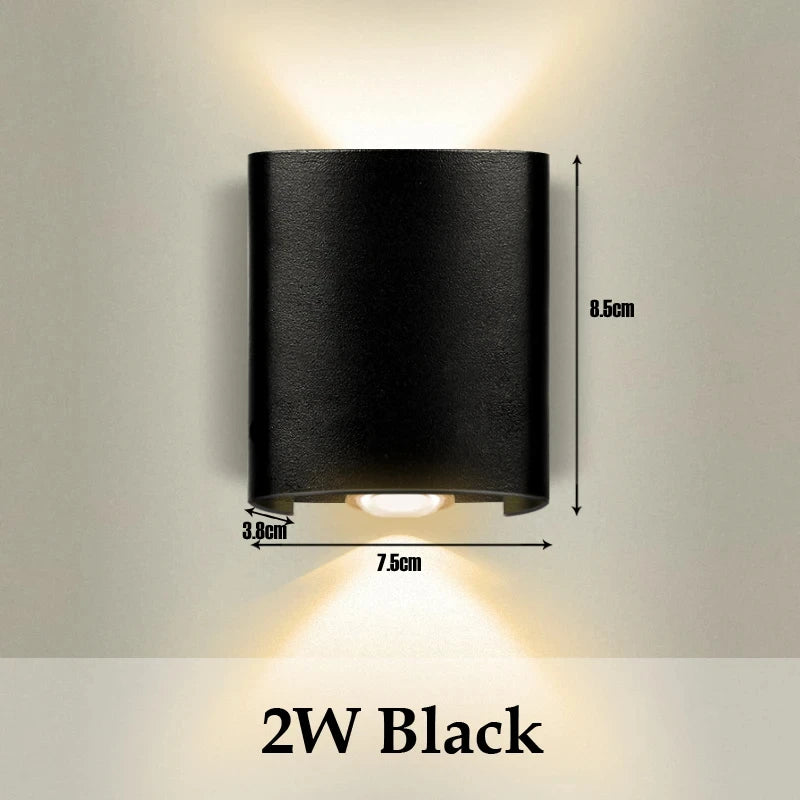 Aplique de Pared LED Impermeable Interior y Exterior