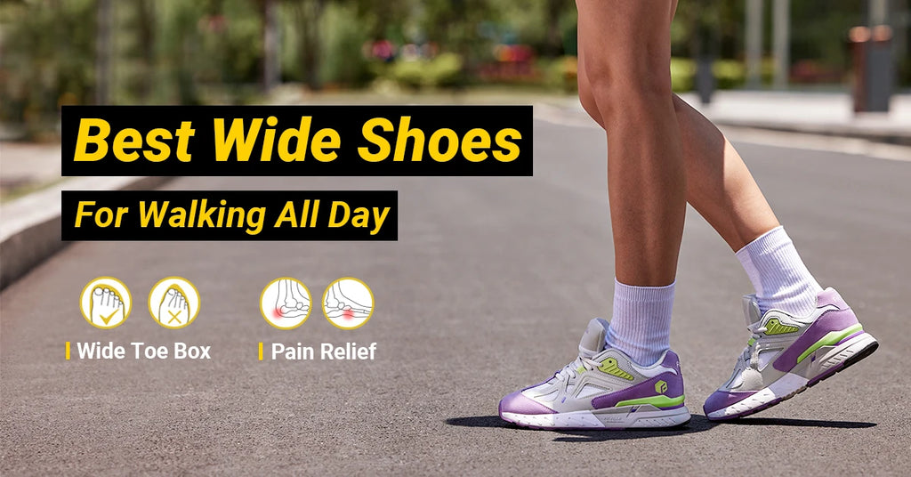 Zapatillas Anchas para Mujer FitVille — Alivio de Fascitis Plantar