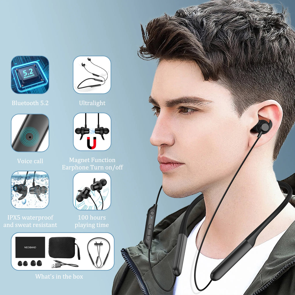 Nurati N1 Auriculares Deportivos Bluetooth 100h