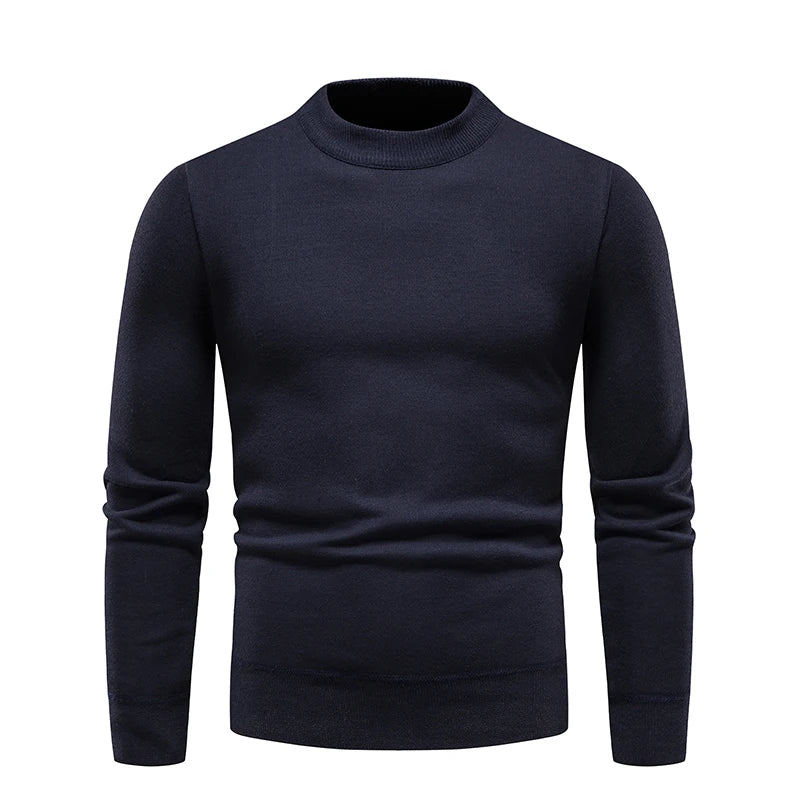 Jersey para hombre, suéter suave, camisas de terciopelo de invierno, ropa de marca, blusa fría cálida de lana tejida, camisas inferiores ajustadas