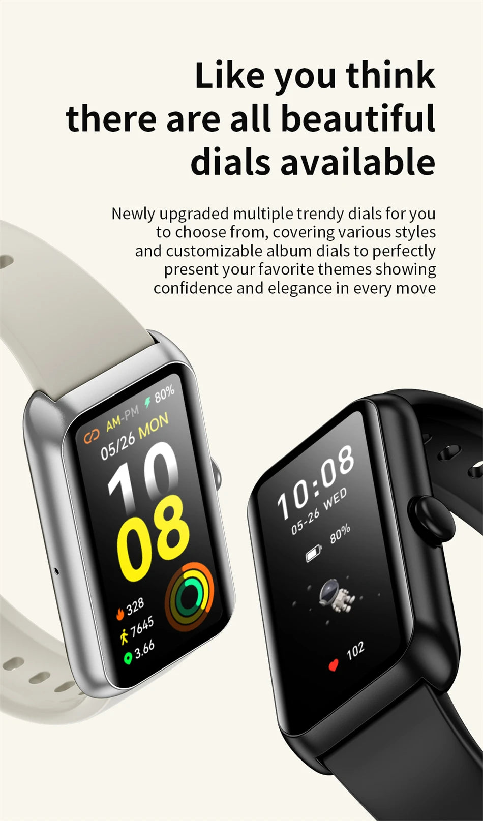 Smartwatch LIGE con pantalla táctil 1.47 pulgadas y 100+ modos deportivos