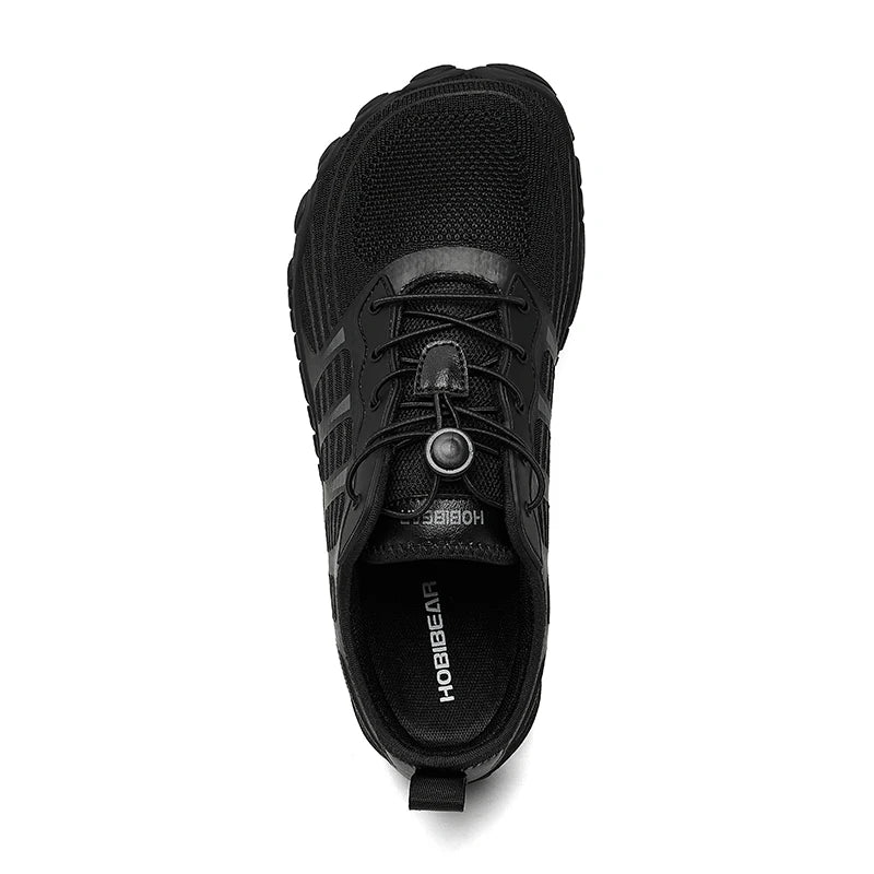 HOBIBEAR Zapatos descalzos para hombre y mujer, zapatillas de deporte con banda elástica transpirable y punta ancha, zapatos informales para caminar en la playa
