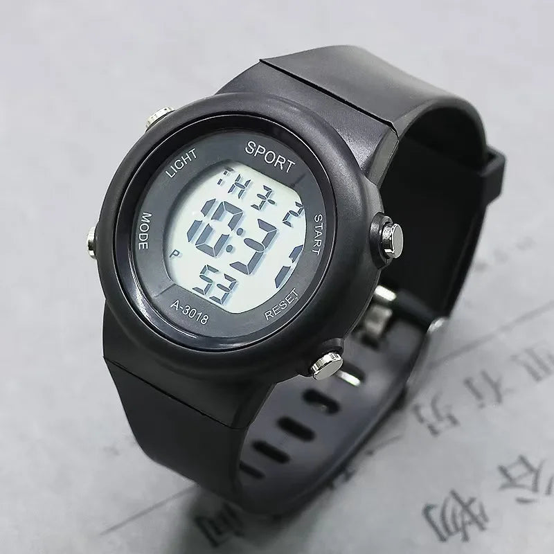 Reloj infantil con orejas de gato y pulsera, reloj digital impermeable, reloj deportivo electrónico LED para niñas, niños, estudiantes, regalo para niños