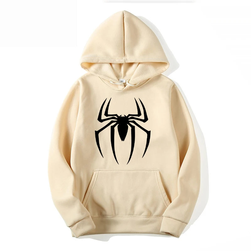 Hoodie Estampado Araña para Hombre | Buzo con Capucha Urbano