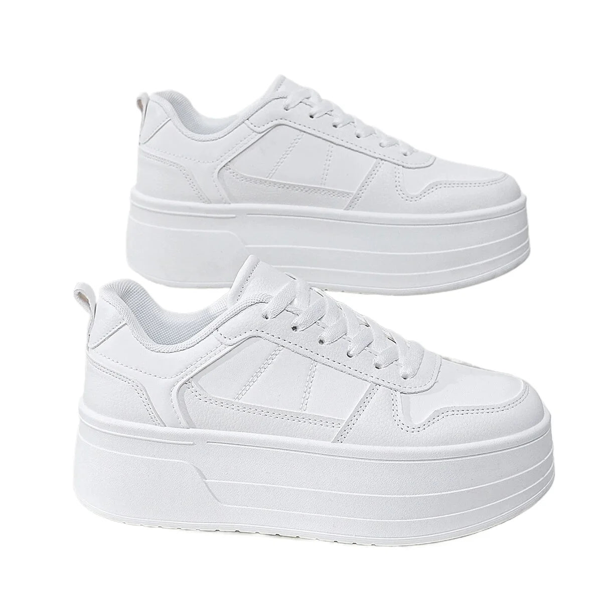 Zapatillas de plataforma para mujer con malla transpirable - 5 cm