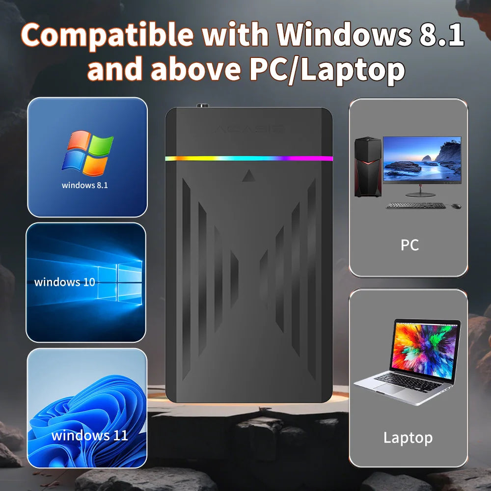 Disco Duro para Juegos de 3 TB con Más de 17000 Juegos, Launchbox, Playnite y Retrobat para PS4/PS3/PS2/Switch/Wii/Wiiu/N64 para PC/Laptop con Windows