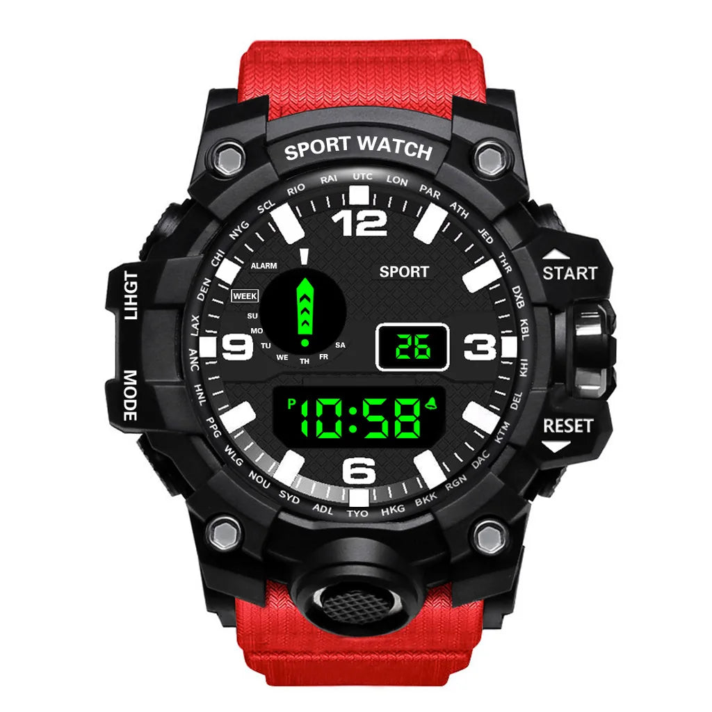 Reloj Deportivo Digital LED YIKAZE Militar Multifuncion