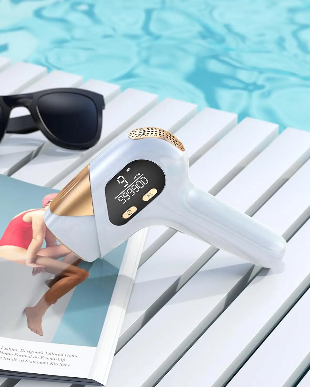 Dispositivo de depilación láser IPL 3 en 1, 999900 Flashes, depiladora permanente de 9 niveles, tratamiento para todo el cuerpo, uso doméstico para hombres y mujeres