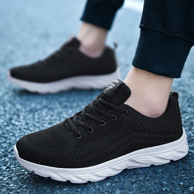 YRZL Zapatillas para correr para hombre, zapatillas deportivas ligeras a la moda, zapatillas transpirables para caminar, zapatillas deportivas cómodas para hombre